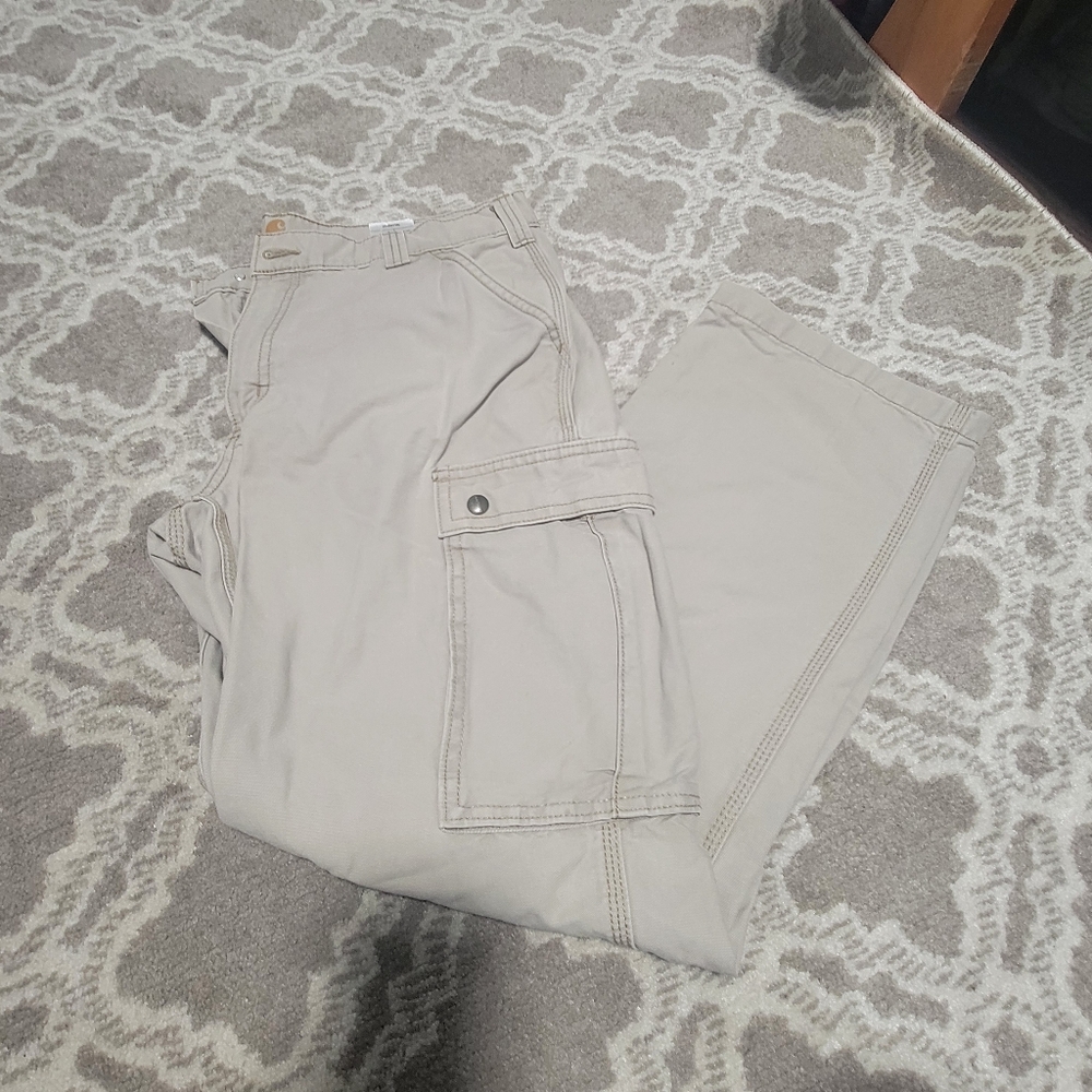 CARHARTT #36×32 Men's Beige Cargo Pants